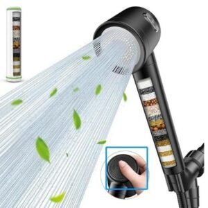 High-Pressure Water-Saving Shower Head – Filtered Handheld