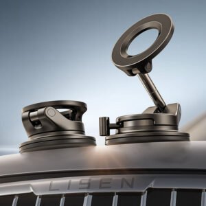 LISEN 360° Magnetic Car Phone Mount – Strong Hold Dashboard Holder