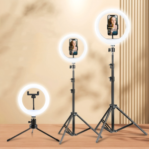 10-inch LED Ring Light with Tripod & Phone Holder