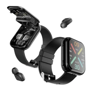 T1 Model 2 in 1 Earbuds Watch Smart Watch With Earbuds BT Calls Fitness Functions IP67