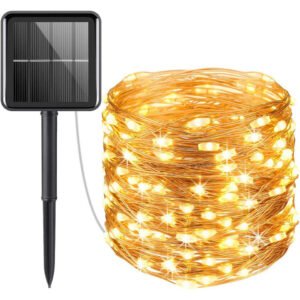 Solar LED String Lights 32m – Waterproof Outdoor Garden Fairy Lights