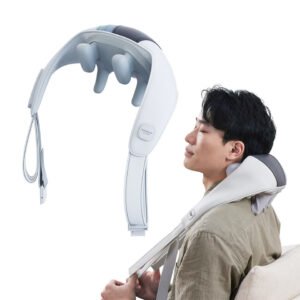 Mini 6D Electric Pulse Neck Massager – Heated Cordless