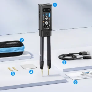 FNIRSI LCR-ST2 ABS Digital Multimeter Tweezer High-Precision Standard Accuracy Handheld Component Tester 1.47" HD Display 1 Year