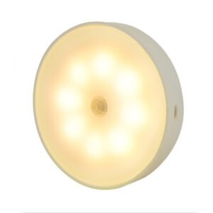 USB Rechargeable Motion-Sensor Night Light – Bedroom & Hallway