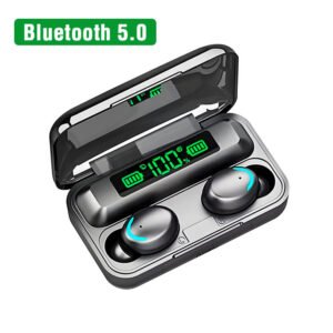 F9 TWS Wireless Earbuds with LED Digital Display & Charging Case