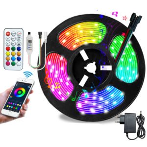 5M Smart RGB LED Strip Light Kit – App & Music Sync