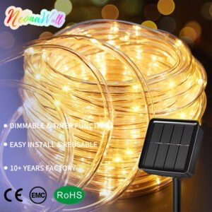 200-LED Solar Fairy String Lights – Waterproof