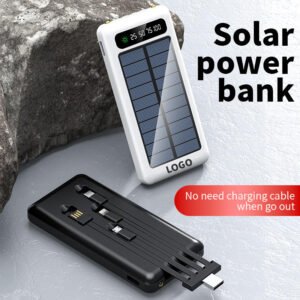 Solar Power Bank 30000mAh – Waterproof Outdoor Charger