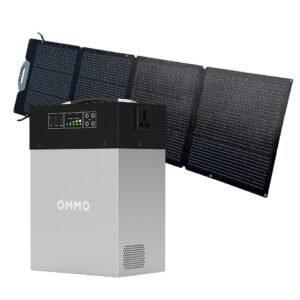 200W All-Black Foldable Solar Panel Kit – High-Efficiency for Power Stations