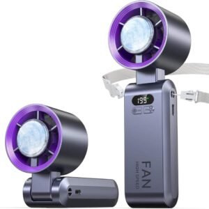 Rechargeable Handheld Portable Fan – Quiet High-Speed Personal Cooler