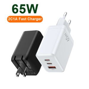65W GaN USB-C Fast Wall Charger – Multi-Device Power Adapter