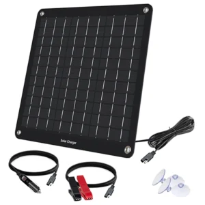 40W 12V Solar Panel Battery Maintainer – Trickle Charger